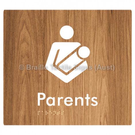 Braille Sign Parents - Braille Tactile Signs Aust. - BTS154-wdg - Custom Signs - Fast Shipping - High Quality - Australian Made & Owned