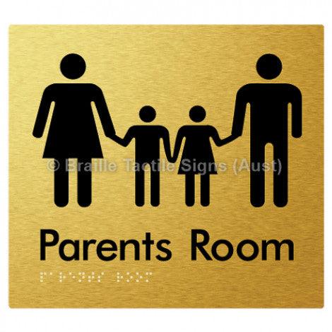 Braille Sign Parents Room - Braille Tactile Signs Aust. - BTS36-aliG - Custom Signs - Fast Shipping - High Quality - Australian Made & Owned