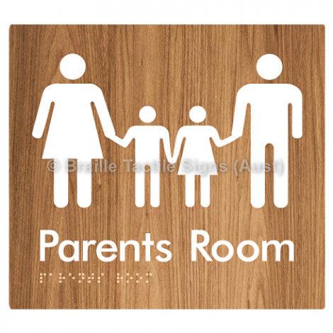 Braille Sign Parents Room - Braille Tactile Signs Aust. - BTS36-wdg - Custom Signs - Fast Shipping - High Quality - Australian Made & Owned