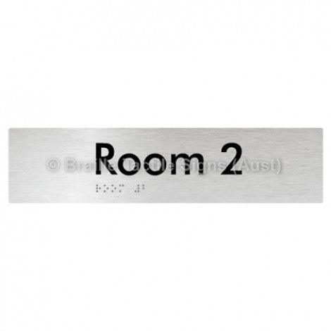 Braille Sign Room 2 - Braille Tactile Signs Aust. - BTS248-02-aliB - Custom Signs - Fast Shipping - High Quality - Australian Made & Owned