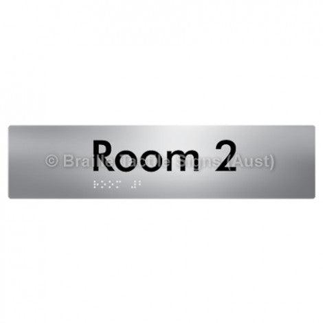 Braille Sign Room 2 - Braille Tactile Signs Aust. - BTS248-02-aliS - Custom Signs - Fast Shipping - High Quality - Australian Made & Owned