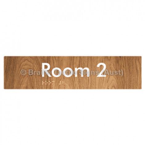 Braille Sign Room 2 - Braille Tactile Signs Aust. - BTS248-02-wdg - Custom Signs - Fast Shipping - High Quality - Australian Made & Owned