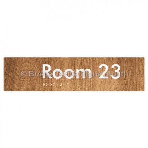 Braille Sign Room 23 - Braille Tactile Signs Aust. - BTS248-23-wdg - Custom Signs - Fast Shipping - High Quality - Australian Made & Owned