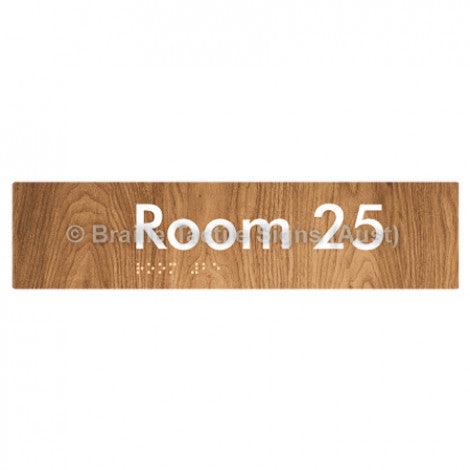Braille Sign Room 25 - Braille Tactile Signs Aust. - BTS248-25-wdg - Custom Signs - Fast Shipping - High Quality - Australian Made & Owned