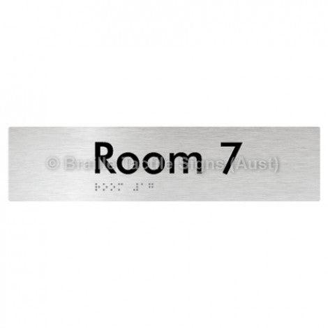 Braille Sign Room 7 - Braille Tactile Signs Aust. - BTS248-07-aliB - Custom Signs - Fast Shipping - High Quality - Australian Made & Owned