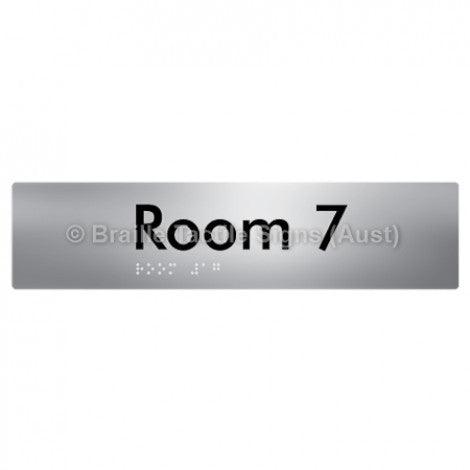 Braille Sign Room 7 - Braille Tactile Signs Aust. - BTS248-07-aliS - Custom Signs - Fast Shipping - High Quality - Australian Made & Owned