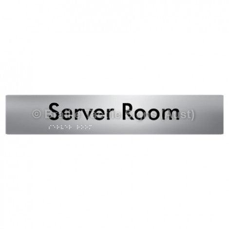 Braille Sign Server Room - Braille Tactile Signs Aust. - BTS253-aliS - Custom Signs - Fast Shipping - High Quality - Australian Made & Owned