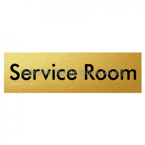 Braille Sign Service Room - Braille Tactile Signs Aust. - BTS88-aliG - Custom Signs - Fast Shipping - High Quality - Australian Made & Owned