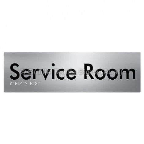 Braille Sign Service Room - Braille Tactile Signs Aust. - BTS88-aliS - Custom Signs - Fast Shipping - High Quality - Australian Made & Owned