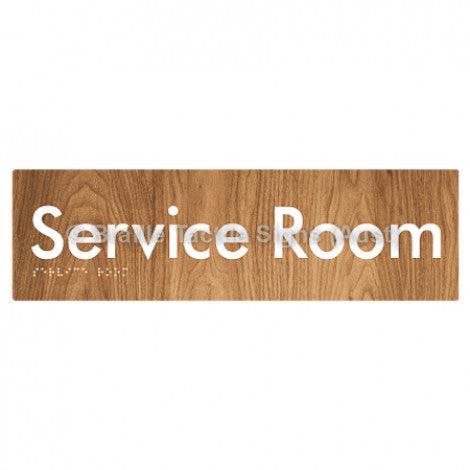 Braille Sign Service Room - Braille Tactile Signs Aust. - BTS88-wdg - Custom Signs - Fast Shipping - High Quality - Australian Made & Owned