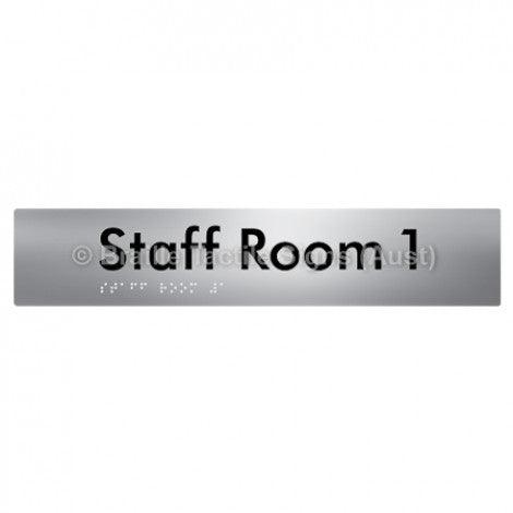 Braille Sign Staff Room 1 - Braille Tactile Signs Aust. - BTS251-01-aliS - Custom Signs - Fast Shipping - High Quality - Australian Made & Owned