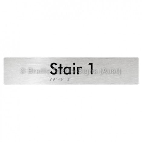 Braille Sign Stair 1 - Braille Tactile Signs Aust. - BTS259-01-aliB - Custom Signs - Fast Shipping - High Quality - Australian Made & Owned