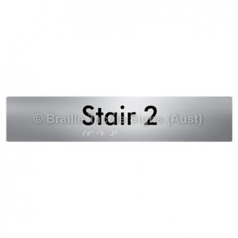 Braille Sign Stair 2 - Braille Tactile Signs Aust. - BTS259-02-aliS - Custom Signs - Fast Shipping - High Quality - Australian Made & Owned