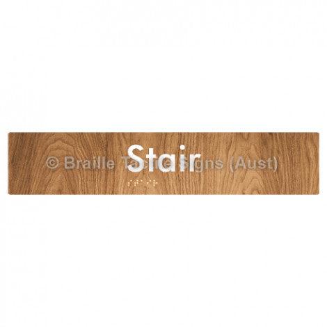 Braille Sign Stair - Braille Tactile Signs Aust. - BTS259-wdg - Custom Signs - Fast Shipping - High Quality - Australian Made & Owned