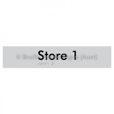 Braille Sign Store 1 - Braille Tactile Signs Aust. - BTS257-01-slv - Custom Signs - Fast Shipping - High Quality - Australian Made & Owned