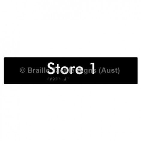 Braille Sign Store 1 - Braille Tactile Signs Aust. - BTS257-01-blk - Custom Signs - Fast Shipping - High Quality - Australian Made & Owned