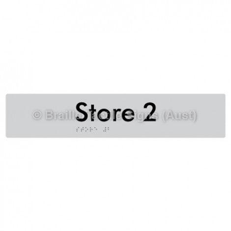 Braille Sign Store 2 - Braille Tactile Signs Aust. - BTS257-02-slv - Custom Signs - Fast Shipping - High Quality - Australian Made & Owned