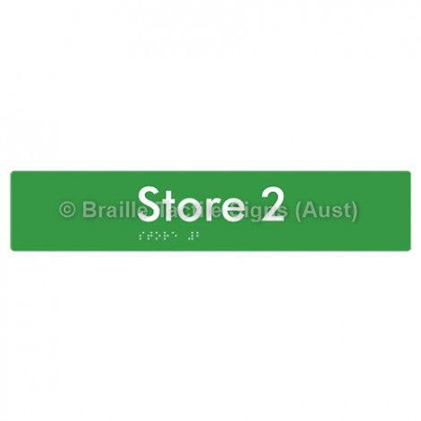 Braille Sign Store 2 - Braille Tactile Signs Aust. - BTS257-02-grn - Custom Signs - Fast Shipping - High Quality - Australian Made & Owned
