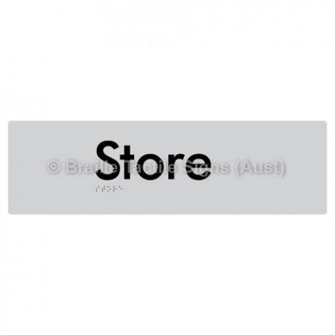 Braille Sign Store - Braille Tactile Signs Aust. - BTS123-slv - Custom Signs - Fast Shipping - High Quality - Australian Made & Owned
