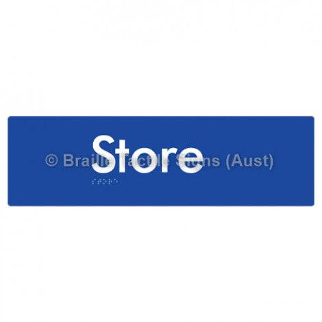 Braille Sign Store - Braille Tactile Signs Aust. - BTS123-blu - Custom Signs - Fast Shipping - High Quality - Australian Made & Owned