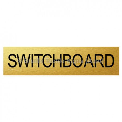 Braille Sign SWITCHBOARD - Braille Tactile Signs Aust. - BTS206-aliG - Custom Signs - Fast Shipping - High Quality - Australian Made & Owned