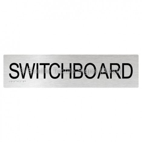 Braille Sign SWITCHBOARD - Braille Tactile Signs Aust. - BTS206-aliB - Custom Signs - Fast Shipping - High Quality - Australian Made & Owned