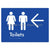 Toilets w/ Large Arrow: