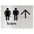 Toilets w/ Large Arrow: