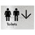 Toilets w/ Large Arrow: