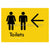Toilets w/ Large Arrow:
