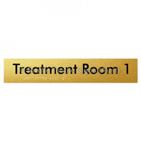 Braille Sign Treatment Room 1 - Braille Tactile Signs Aust. - BTS254-01-aliG - Custom Signs - Fast Shipping - High Quality - Australian Made & Owned