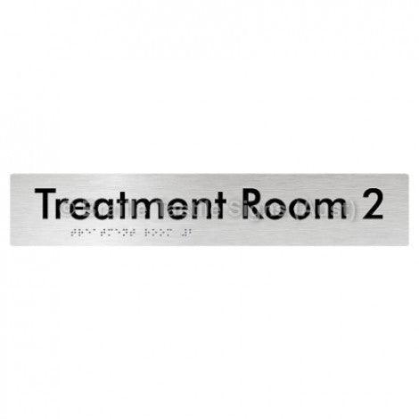 Braille Sign Treatment Room 2 - Braille Tactile Signs Aust. - BTS254-02-aliB - Custom Signs - Fast Shipping - High Quality - Australian Made & Owned