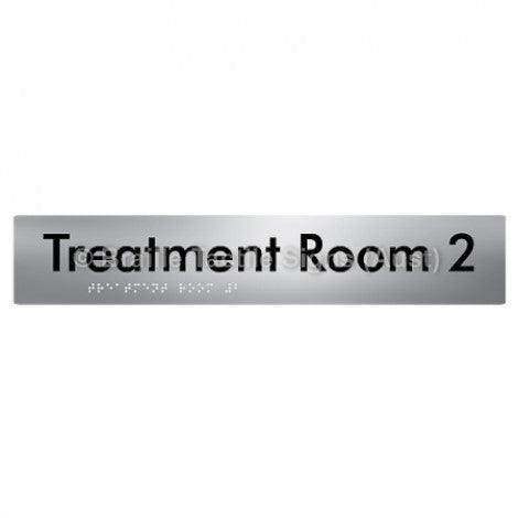 Braille Sign Treatment Room 2 - Braille Tactile Signs Aust. - BTS254-02-aliS - Custom Signs - Fast Shipping - High Quality - Australian Made & Owned