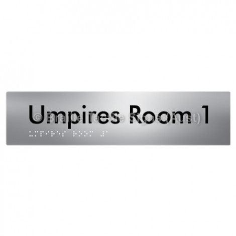Braille Sign Umpires Room 1 - Braille Tactile Signs Aust. - BTS129-01-aliS - Custom Signs - Fast Shipping - High Quality - Australian Made & Owned