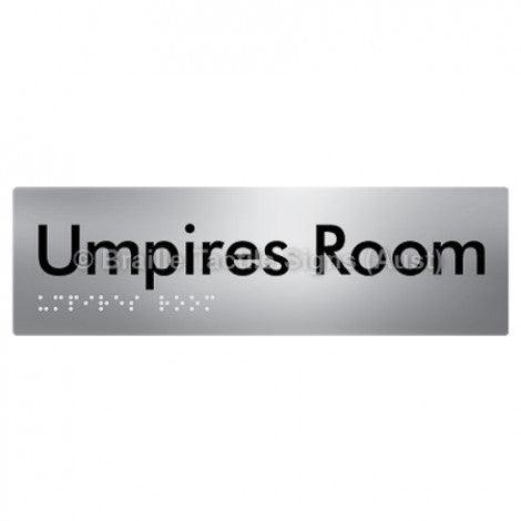Braille Sign Umpires Room - Braille Tactile Signs Aust. - BTS129-aliS - Custom Signs - Fast Shipping - High Quality - Australian Made & Owned