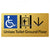 Unisex Accessible Toilet on Ground Floor Via Lift with Directional Arrow