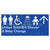 Unisex Accessible Toilet RH / Shower / Baby Change w/ Large Arrow