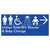 Unisex Accessible Toilet RH / Shower / Baby Change w/ Large Arrow