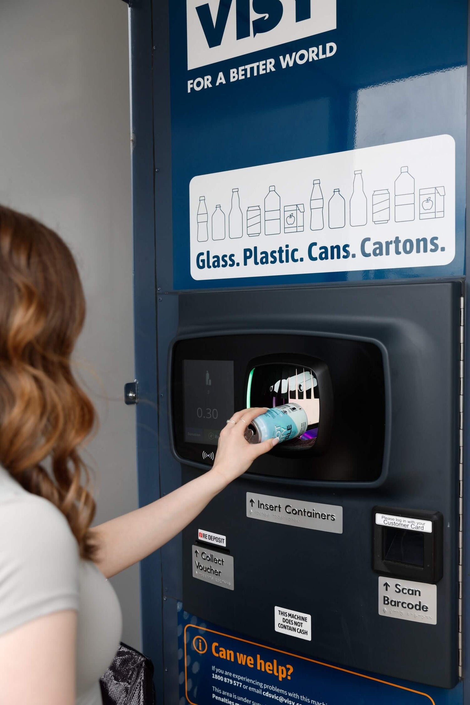 Visy Container Deposit Scheme - Reverse Vending Machine Signage
