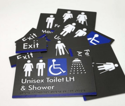 BTS (Aust) Customising Standard Range Colour - Braille Tactile Signs (Aust) - Your Braille Sign Specialists - Industry Leaders