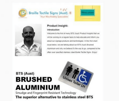 BTS (Aust) Update - February 2018 - Braille Tactile Signs (Aust) - Your Braille Sign Specialists - Industry Leaders