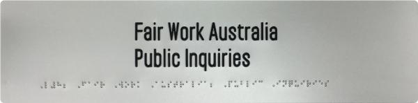 Family Law Courts - Fair Work Australia - Braille Tactile Signs (Aust) - Your Braille Sign Specialists - Industry Leaders