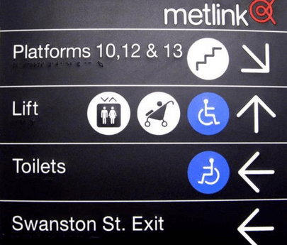Flinderst St Station - Braille Tactile Signs (Aust) - Your Braille Sign Specialists - Industry Leaders