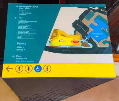 Manningham Hub - Braille Tactile Signs (Aust) - Your Braille Sign Specialists - Industry Leaders