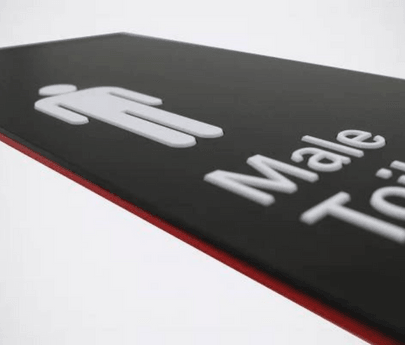 Red Heartline - Braille Tactile Signs (Aust) - Your Braille Sign Specialists - Industry Leaders