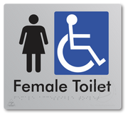 Female Accessible Toilet - Braille Tactile Signs Aust.