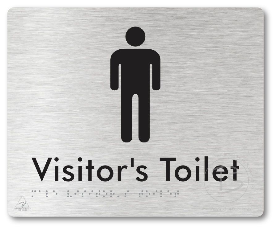 Male Visitor's Toilet - Braille Tactile Signs Aust.