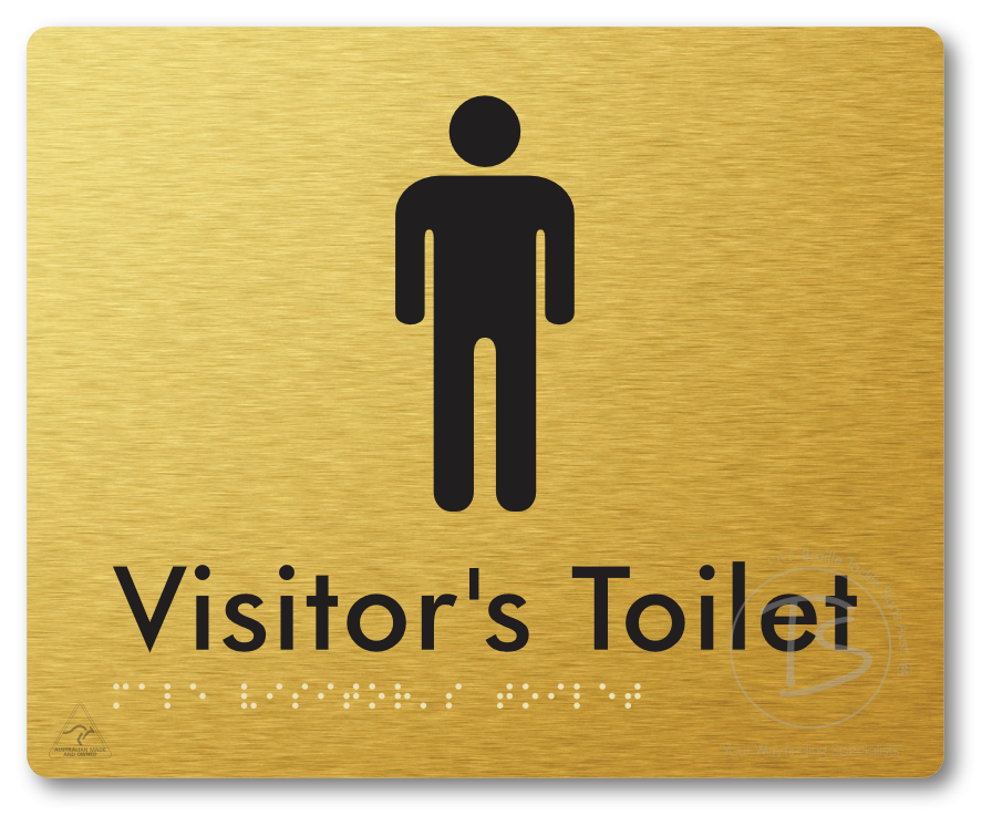 Male Visitor's Toilet - Braille Tactile Signs Aust.