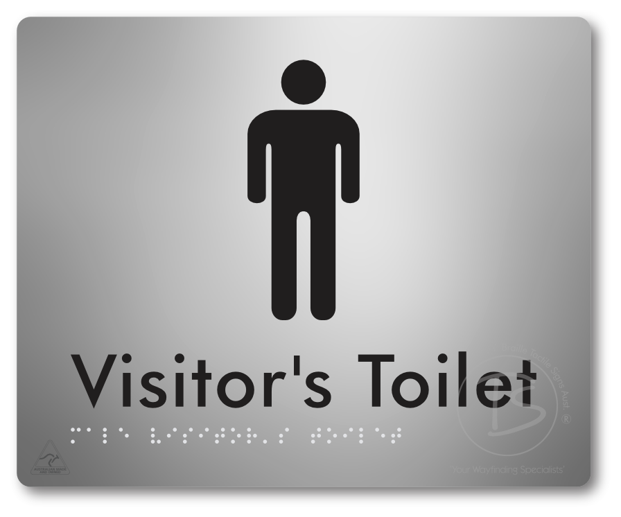 Male Visitor's Toilet - Braille Tactile Signs Aust.