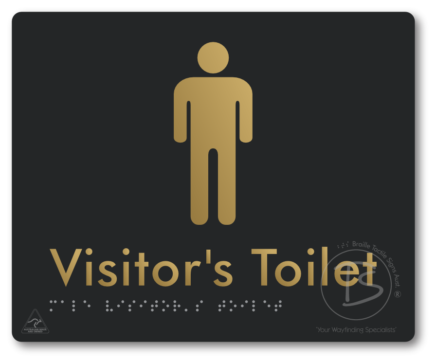 Male Visitor's Toilet - Braille Tactile Signs Aust.